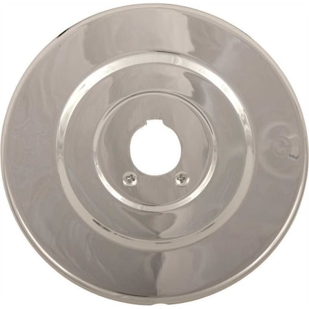 Proplus 1-Handle Wall Mounted Shower Escutcheon Flat Trim Kit in Chrome 231380